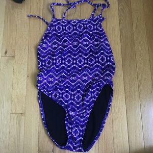 Jolyn Jackson 2 Onsie - Purple tie-dye